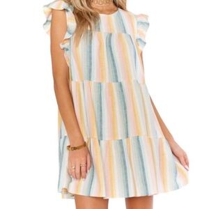 Show Me Your MuMu Sunset Daydream Linen Minidress
SIZE SMALL